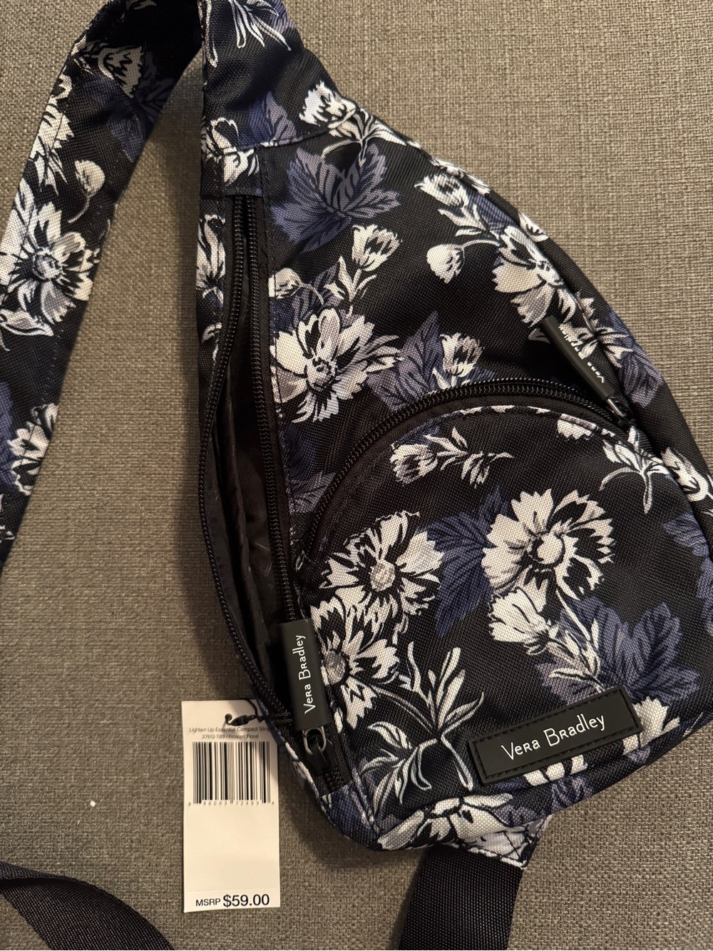 Vera Bradley Essential Compact Sling Backpack in Frosted Floral